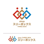 MIND SCAPE DESIGN (t-youha)さんの中国輸入商品取扱いの「shopスリーボックス」のロゴへの提案