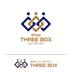 MIND SCAPE DESIGN (t-youha)さんの中国輸入商品取扱いの「shopスリーボックス」のロゴへの提案