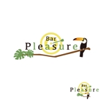 みゃーこ (rococo9)さんのニューオープンのダーツバー「bar pleasure」のロゴへの提案