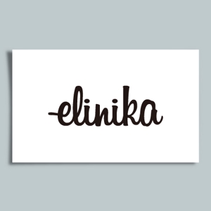 カタチデザイン (katachidesign)さんの北欧風新設ブランド「elinika」のロゴ作成への提案