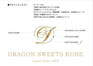 gran_mamさんの「DRAGON SWEETS KOBE ドラゴンスイーツ神戸」のロゴ作成への提案