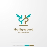 ＊ sa_akutsu ＊ (sa_akutsu)さんのお堅いイメージを崩したPOPでスタイリッシュな会計事務所のロゴ　Hollywood Accountingへの提案