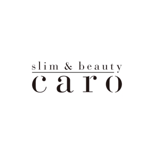alne-cat (alne-cat)さんの女性専用でネイル、マツエク、痩身、ヘアのトータルビューティー『slim&beauty caro』のロゴへの提案