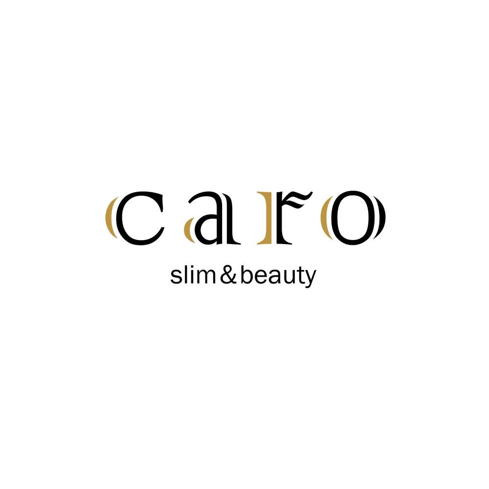 女性専用でネイル、マツエク、痩身、ヘアのトータルビューティー『slim&beauty caro』のロゴ