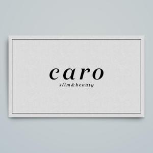 haru_Design (haru_Design)さんの女性専用でネイル、マツエク、痩身、ヘアのトータルビューティー『slim&beauty caro』のロゴへの提案