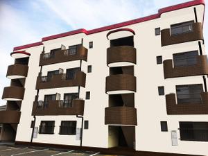 MTD-CREATE (MTD-CREATE)さんの★外壁塗装デザイン急募！《築26年の4階建マンション1棟の外壁塗装デザイン募集》外壁カラーコーディネートへの提案