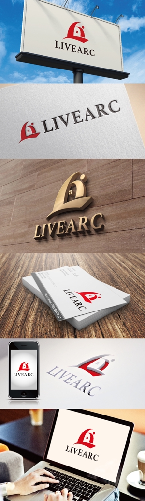 k_31 (katsu31)さんの木造住宅商品名　LIVEARC（リブアーク）のロゴへの提案