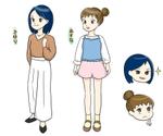 seasidecommune (aloha_ponopono)さんの女性キャラクターのデザインへの提案