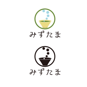  K-digitals (K-digitals)さんの新ブランド　お茶屋「みずたま」のロゴ（商標なし）への提案