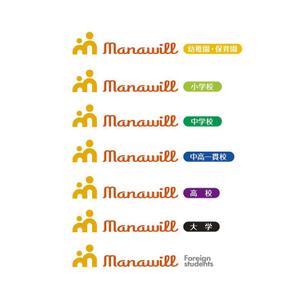 yokichiko ()さんの教育総合サイト　Manawill 【マナウィル】のロゴへの提案