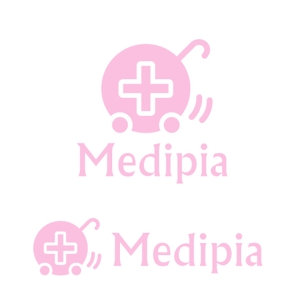 さんの「メディぴあ、Medipia」のロゴ作成への提案