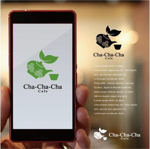 drkigawa (drkigawa)さんの外国人観光客向け日本茶ビーガンダイニングカフェ「Cha-Cha-Cha」のロゴへの提案