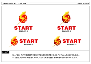 kometogi (kometogi)さんの「株式会社スタート」のロゴ作成への提案