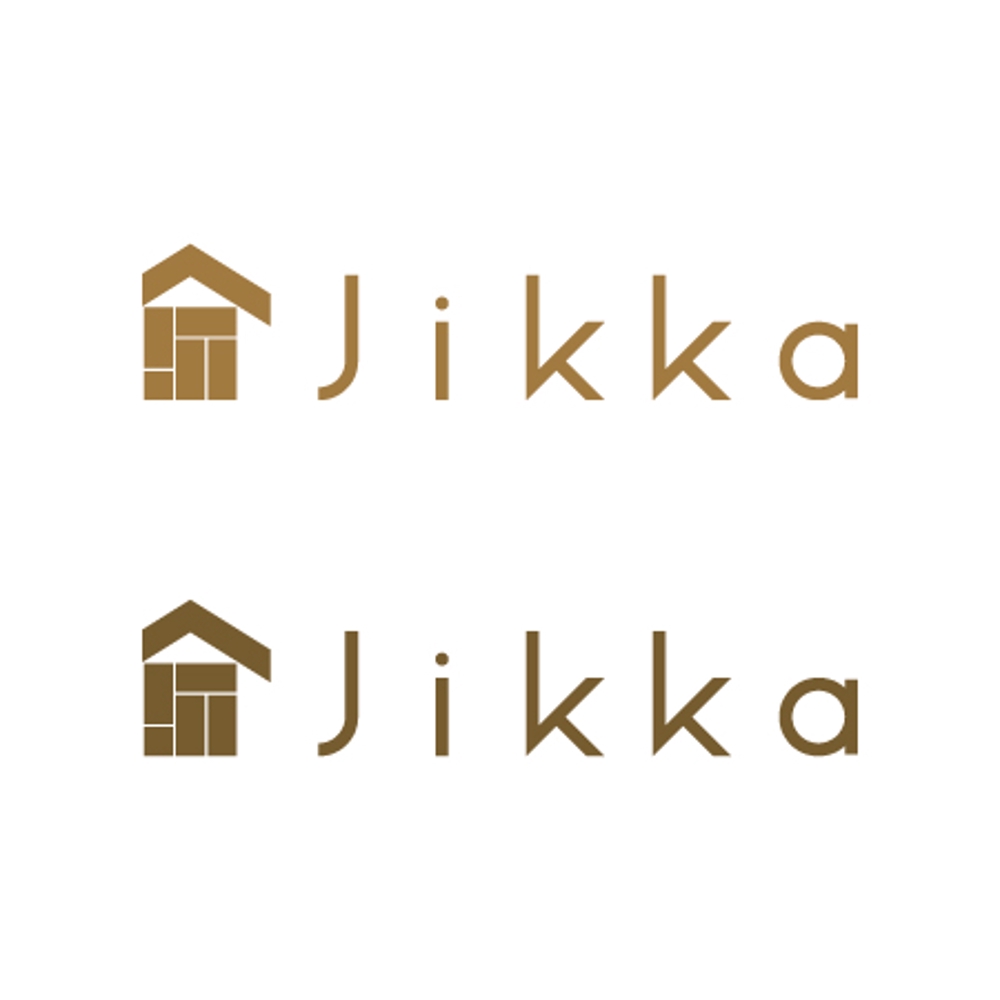 福岡のゲストハウス「 JIKKA」のロゴ　外国人旅行者の実家的存在を目指し開業します！