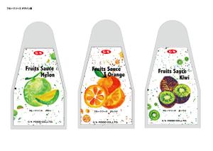 やぐちまみ (chooococo2828)さんのフルーツソース（7種類）のパッケージデザインへの提案