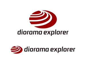 tsujimo (tsujimo)さんの鉄道模型を運転してジオラマを探検できる新商品「diorama explorer」のロゴへの提案