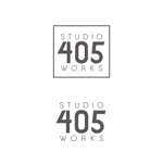 odo design (pekoodo)さんのフォトスタジオ「STUDIO 405 WORKS」のロゴへの提案