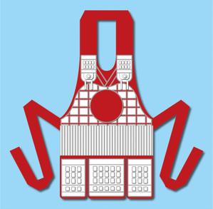 yoppy-N0331 (yoppy-N0331)さんのワークショップ用！エプロン風生地に甲冑風デザインへの提案