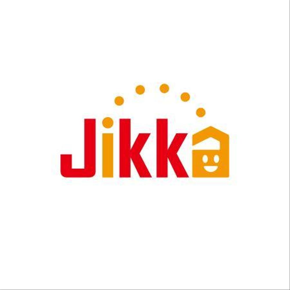 福岡のゲストハウス「 JIKKA」のロゴ　外国人旅行者の実家的存在を目指し開業します！