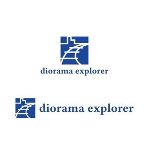 Yolozu (Yolozu)さんの鉄道模型を運転してジオラマを探検できる新商品「diorama explorer」のロゴへの提案