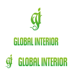 perles de verre (perles_de_verre)さんの「GLOBAL INTERIOR」のロゴ作成への提案