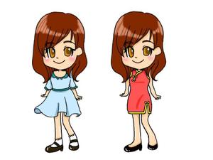 aoi (aoi-tenten)さんの求人媒体用女の子キャラクターイラストへの提案