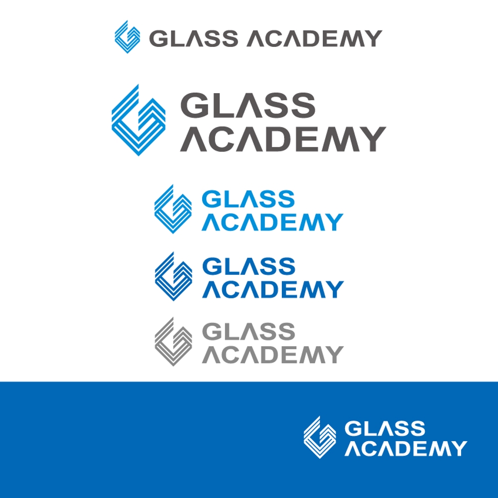ガラスに関する施工技術を教えるスクール「GLASS ACADEMY」のロゴ