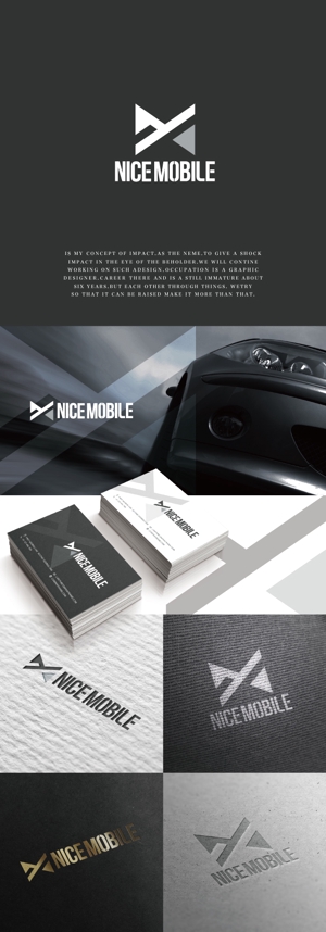 Impactさんの【新規事業】高級外車 取扱い専門店「NICE MOBILE」のロゴマークへの提案