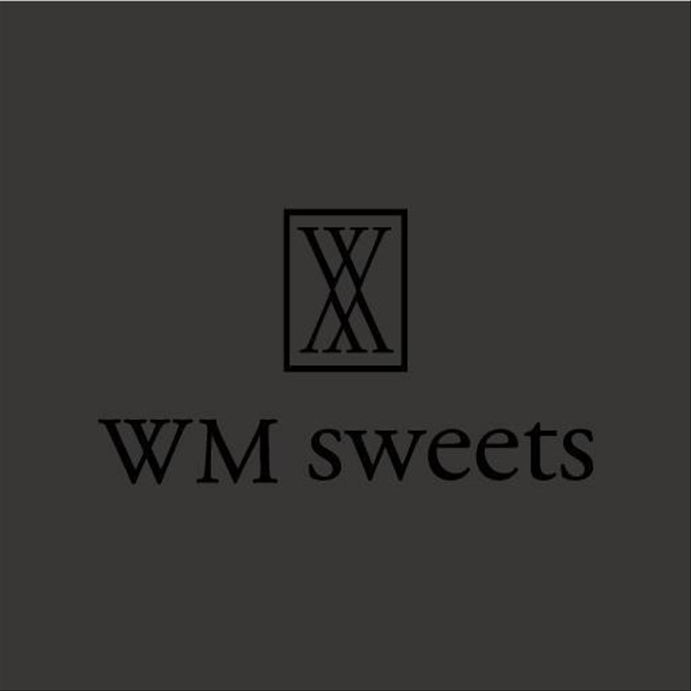 Sweets shop「WM sweets」のロゴデザイン