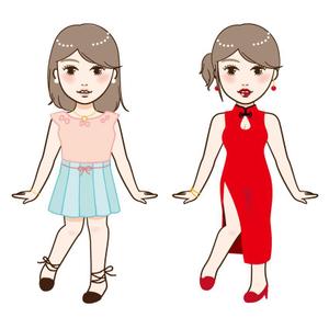 sa-chiaki (sa-chiaki)さんの求人媒体用女の子キャラクターイラストへの提案