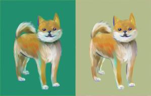 雫 (test__user)さんの和食器・和雑貨用の「柴犬」デザインをお願いします。への提案