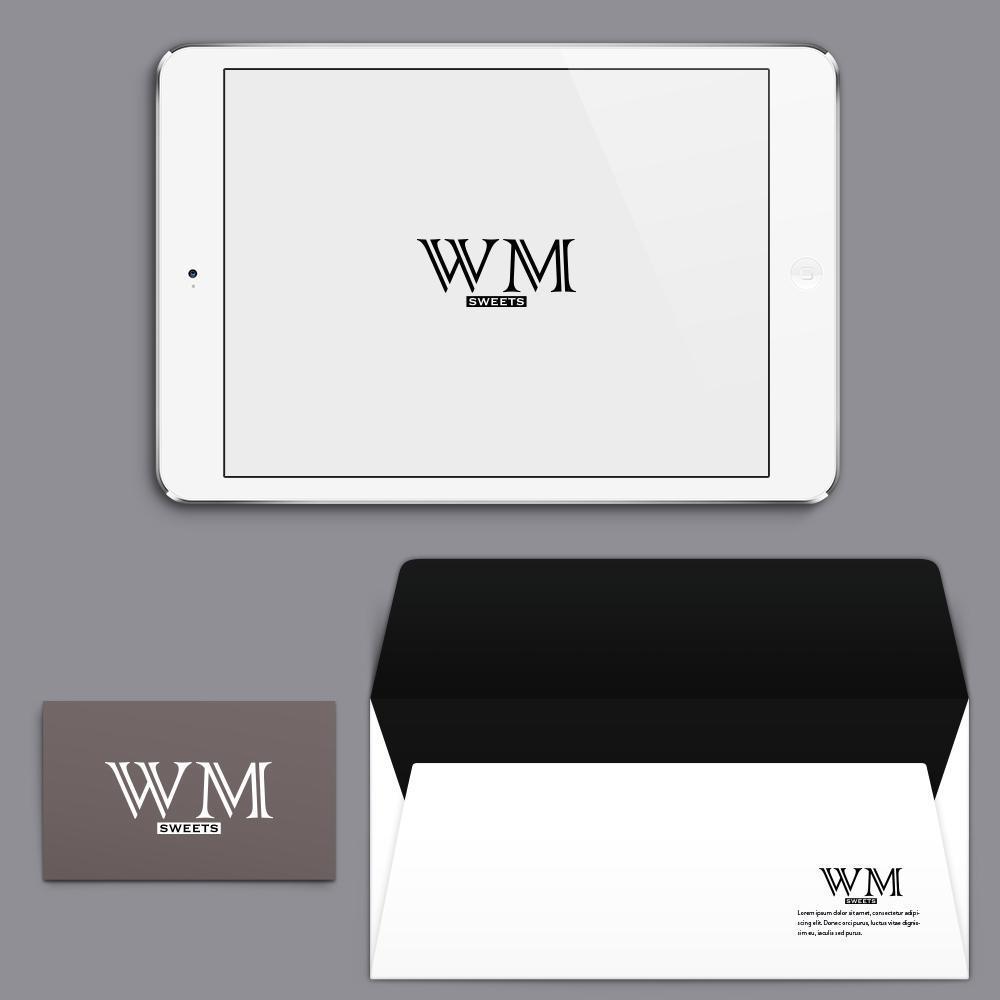 Sweets shop「WM sweets」のロゴデザイン