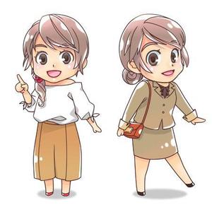 川本まる ()さんの求人媒体用女の子キャラクターイラストへの提案