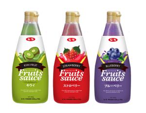 erifuuさんのフルーツソース（7種類）のパッケージデザインへの提案