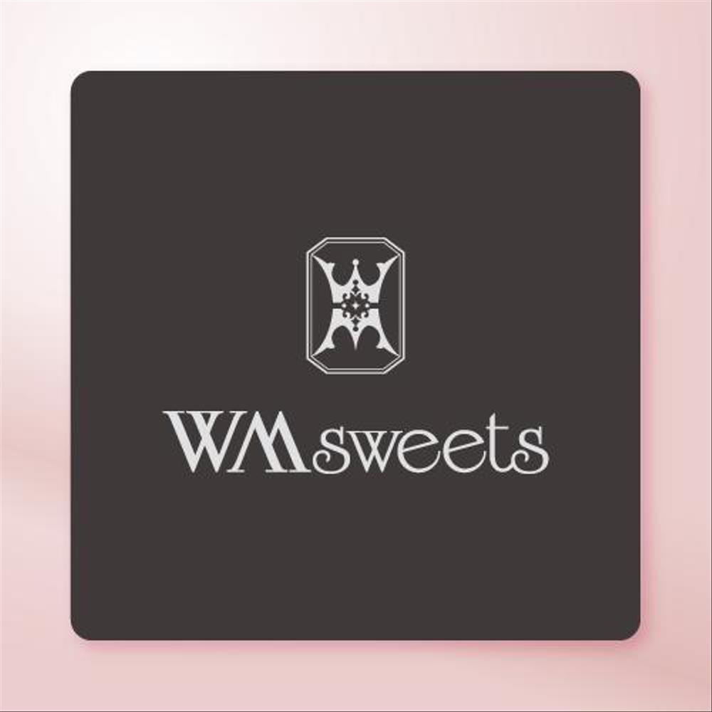 Sweets shop「WM sweets」のロゴデザイン