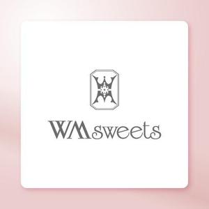 ババタカシ (luxe_db)さんのSweets shop「WM sweets」のロゴデザインへの提案