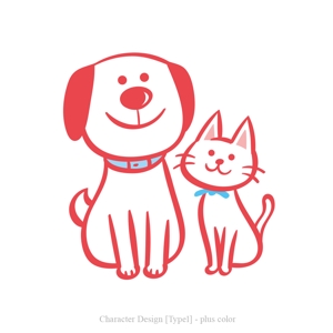 plus color (plus_color)さんのペットサイトの犬猫キャラクターデザインへの提案