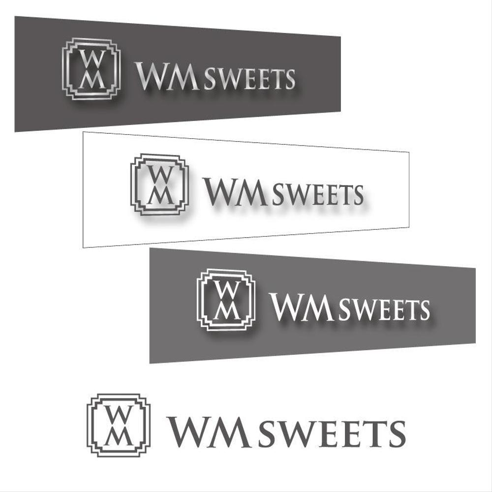 Sweets shop「WM sweets」のロゴデザイン