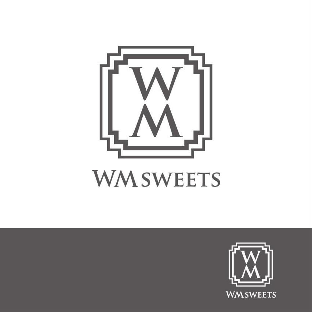 Sweets shop「WM sweets」のロゴデザイン