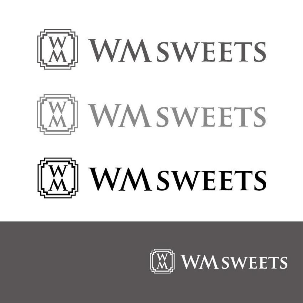 Sweets shop「WM sweets」のロゴデザイン