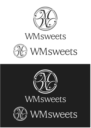 なべちゃん (YoshiakiWatanabe)さんのSweets shop「WM sweets」のロゴデザインへの提案