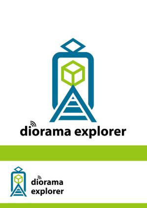 柳　愉遊 (yuyu_yanagi)さんの鉄道模型を運転してジオラマを探検できる新商品「diorama explorer」のロゴへの提案