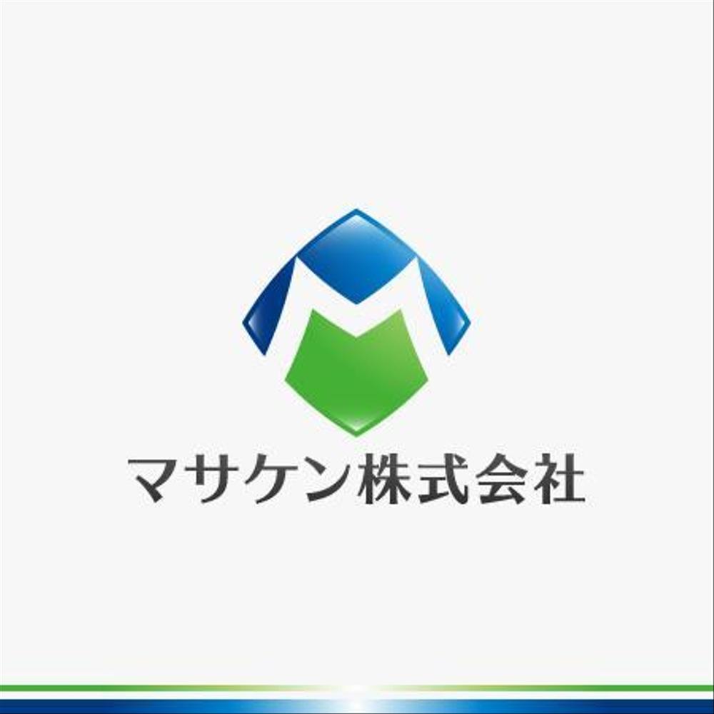 建設業　マサケン株式会社　ロゴ作成依頼