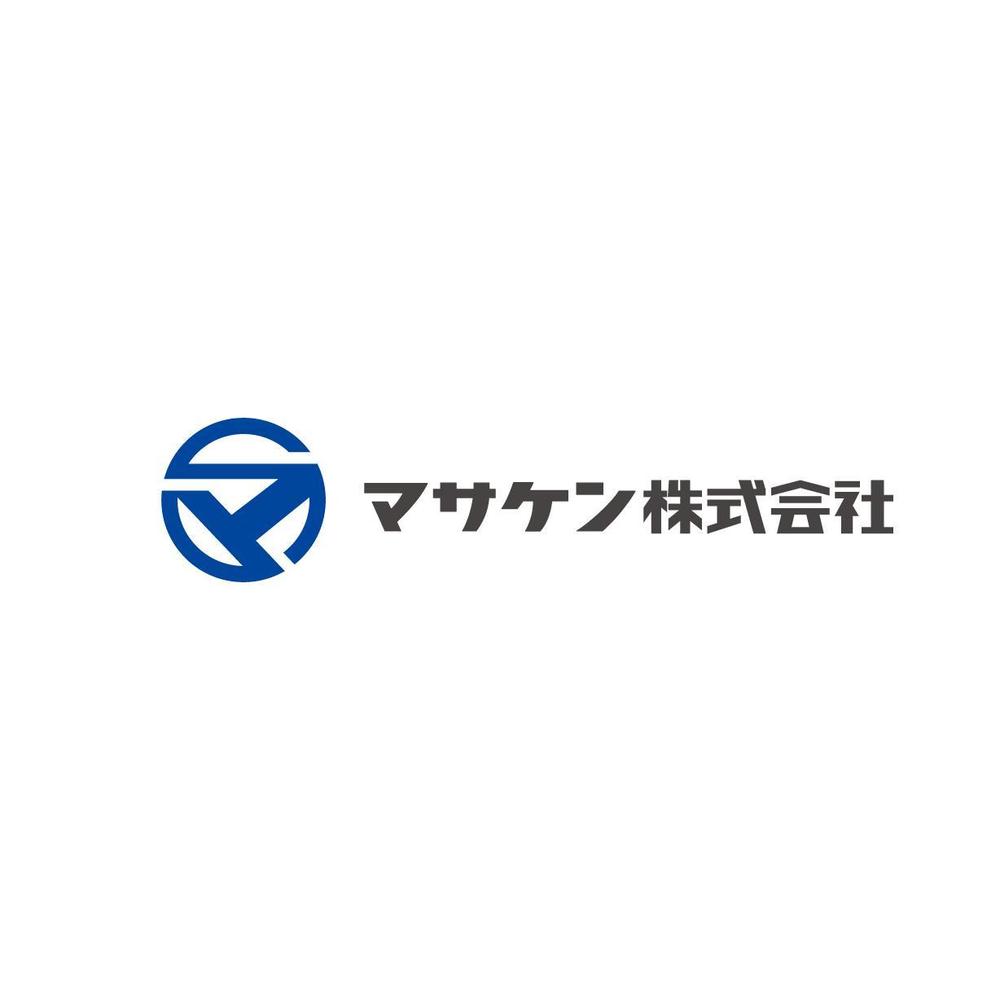 建設業　マサケン株式会社　ロゴ作成依頼