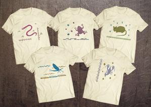 Spino (Spino)さんのアウトドア系ブランドの動物イラストを使ったTシャツデザインへの提案