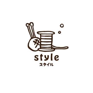 kyoniijima ()さんの手芸用品、毛糸、布地など手作り材料とミセス向け婦人服のショップ「スタイル　style」のロゴへの提案