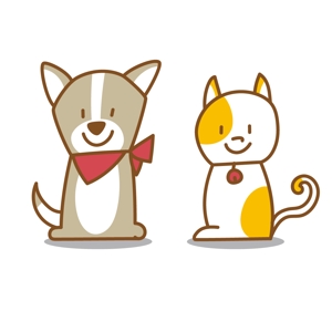 さんのペットサイトの犬猫キャラクターデザインへの提案