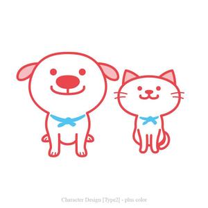 plus color (plus_color)さんのペットサイトの犬猫キャラクターデザインへの提案