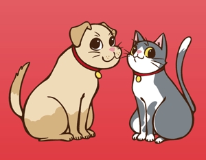 佐藤 (fuji020511)さんのペットサイトの犬猫キャラクターデザインへの提案