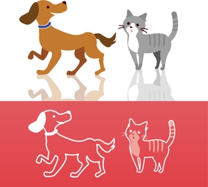 SUNRISE (SUNRISE)さんのペットサイトの犬猫キャラクターデザインへの提案